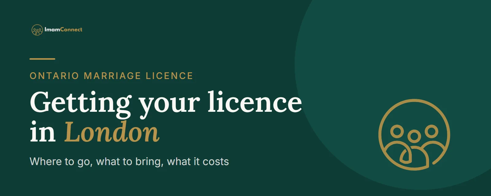 Marriage licence in London, Ontario