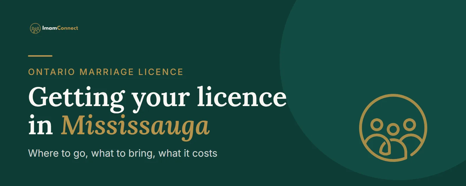 Marriage licence in Mississauga, Ontario